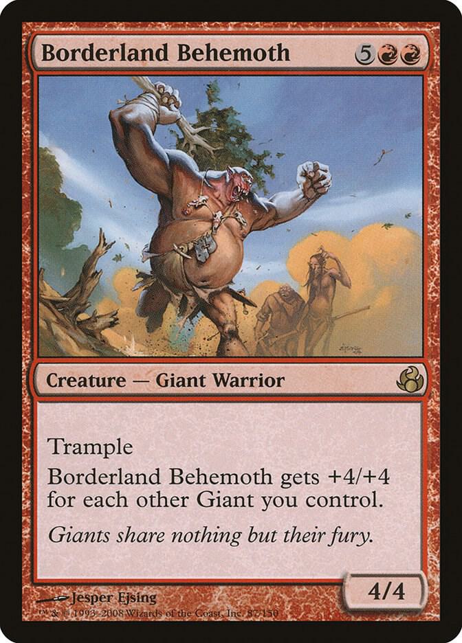 Borderland Behemoth 87 card from Morningtide