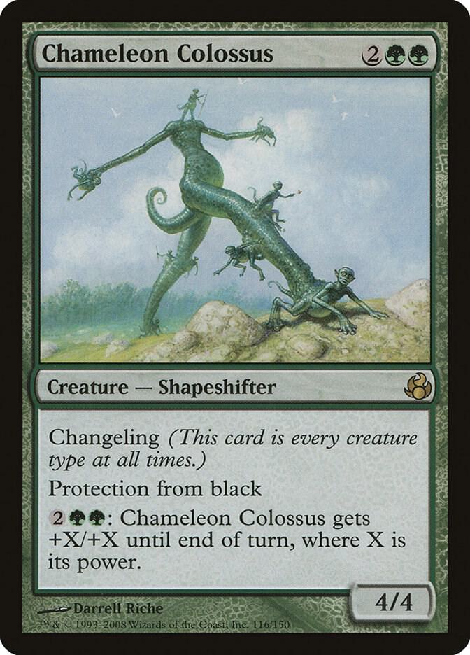 Chameleon Colossus 116 card from Morningtide