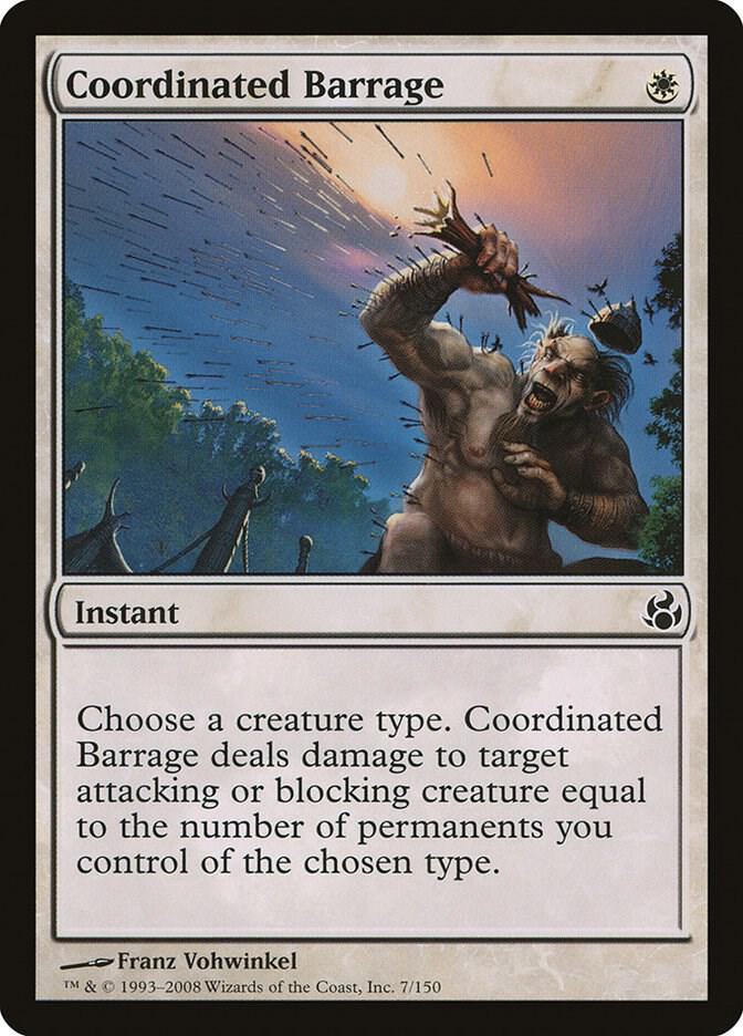 Coordinated Barrage 7 card from Morningtide