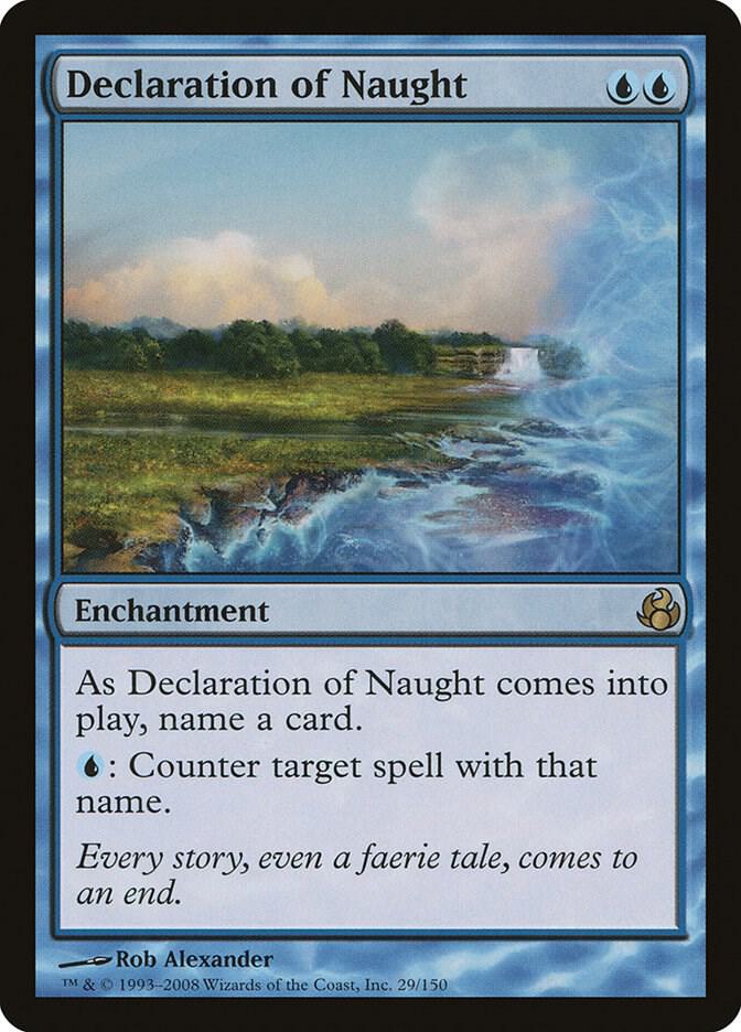 Declaration of Naught 29 card from Morningtide
