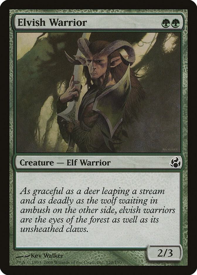 Elvish Warrior 120 card from Morningtide