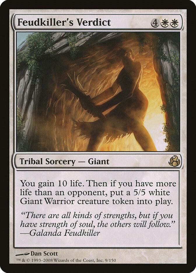 Feudkiller's Verdict 9 card from Morningtide