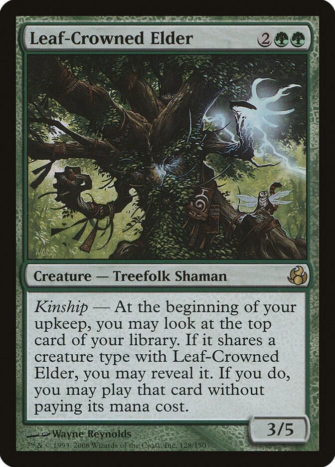 Leaf-Crowned Elder 128 card from Morningtide