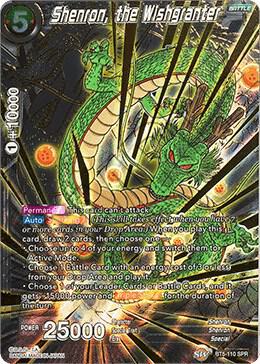Shenron, the Wishgranter (SPR) BT5-110 card from Miraculous Revival