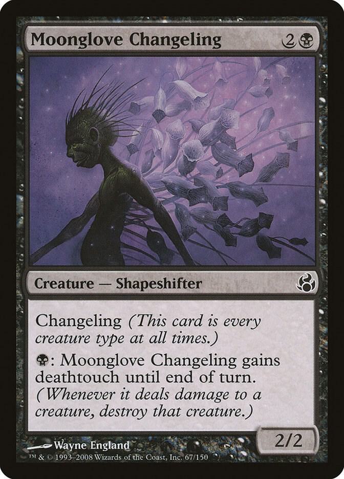 Moonglove Changeling 67 card from Morningtide