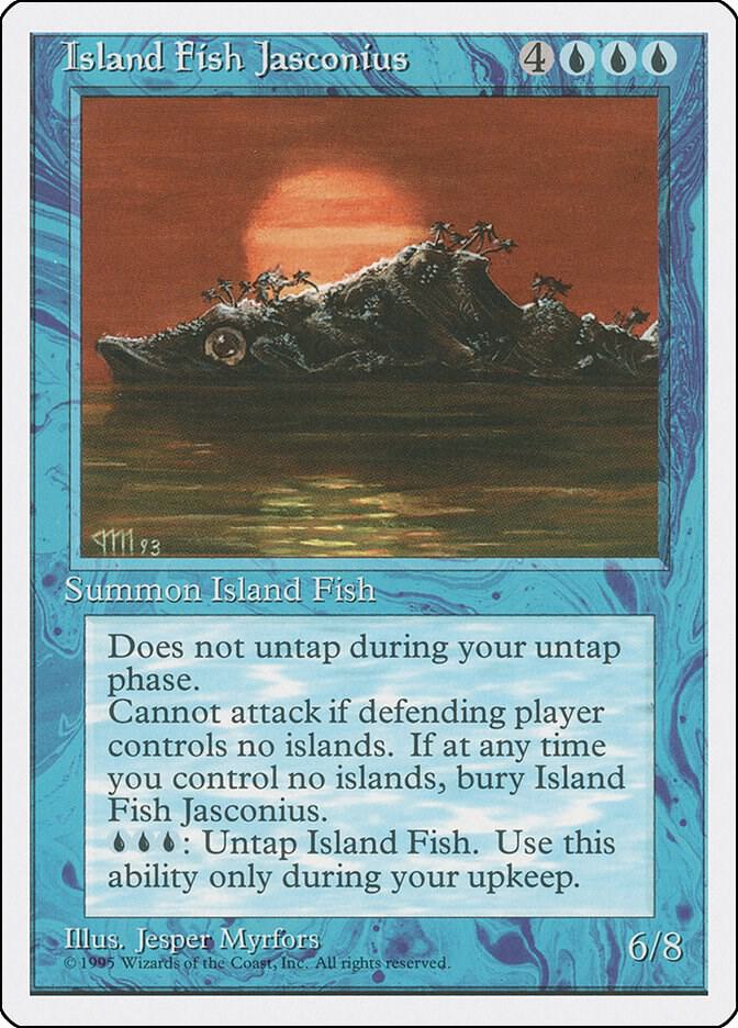 Island Fish Jasconius card from Fourth Edition
