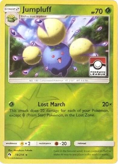 Jumpluff - 14/214 (Pokemon League) 014/214 card from League & Championship Cards