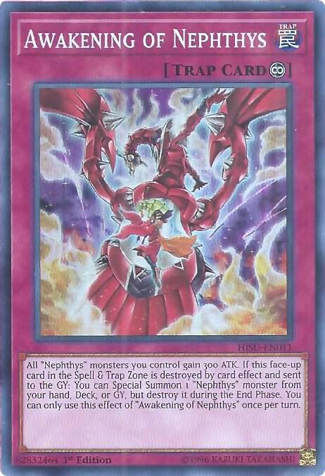 Awakening of Nephthys HISU-EN011 card from Hidden Summoners