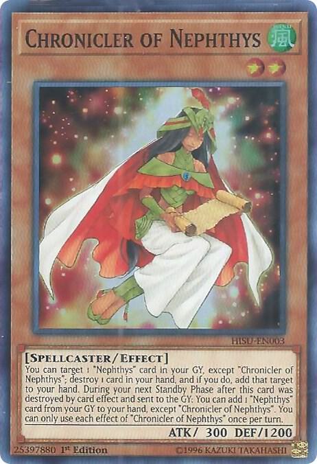 Chronicler of Nephthys HISU-EN003 card from Hidden Summoners