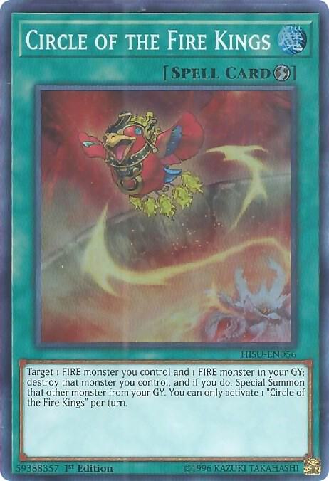 Circle of the Fire Kings HISU-EN056 card from Hidden Summoners