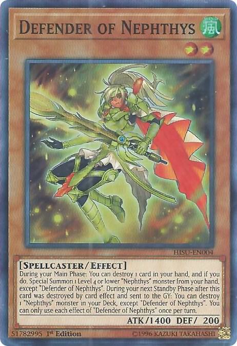 Defender of Nephthys HISU-EN004 card from Hidden Summoners