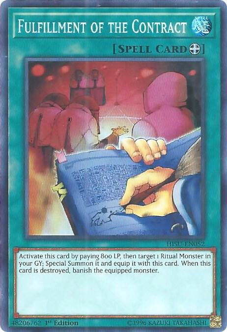 Fulfillment of the Contract HISU-EN052 card from Hidden Summoners
