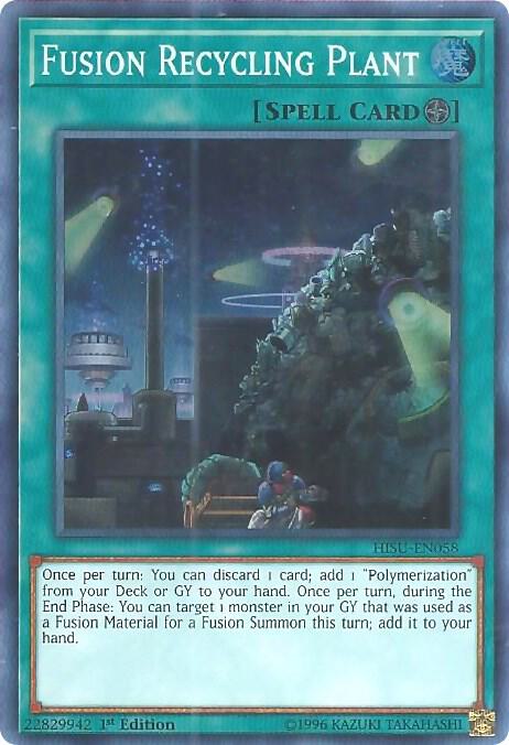 Fusion Recycling Plant HISU-EN058 card from Hidden Summoners