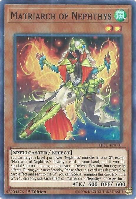 Matriarch of Nephthys HISU-EN001 card from Hidden Summoners