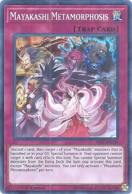 Mayakashi Metamorphosis HISU-EN039 card from Hidden Summoners