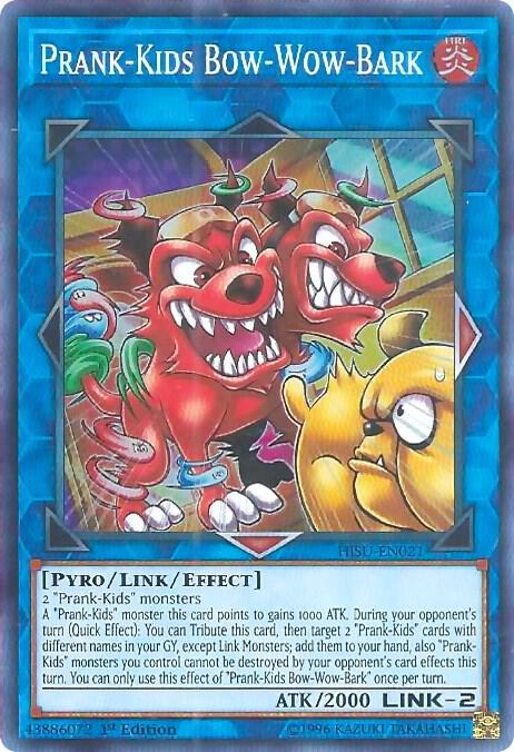 Prank-Kids Bow-Wow-Bark HISU-EN021 card from Hidden Summoners