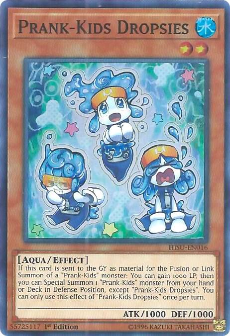 Prank-Kids Dropsies HISU-EN016 card from Hidden Summoners