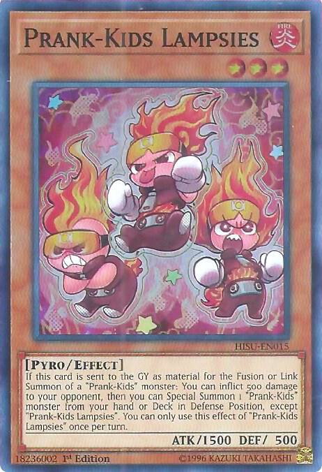 Prank-Kids Lampsies HISU-EN015 card from Hidden Summoners