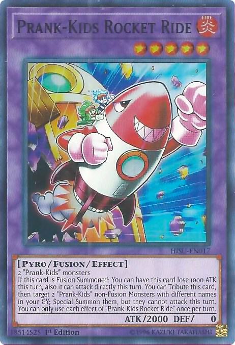 Prank-Kids Rocket Ride HISU-EN017 card from Hidden Summoners