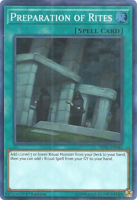 Preparation of Rites HISU-EN042 card from Hidden Summoners
