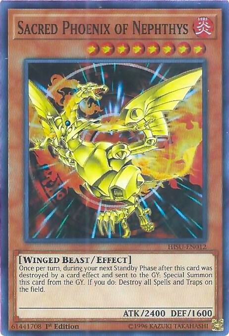 Sacred Phoenix of Nephthys HISU-EN012 card from Hidden Summoners