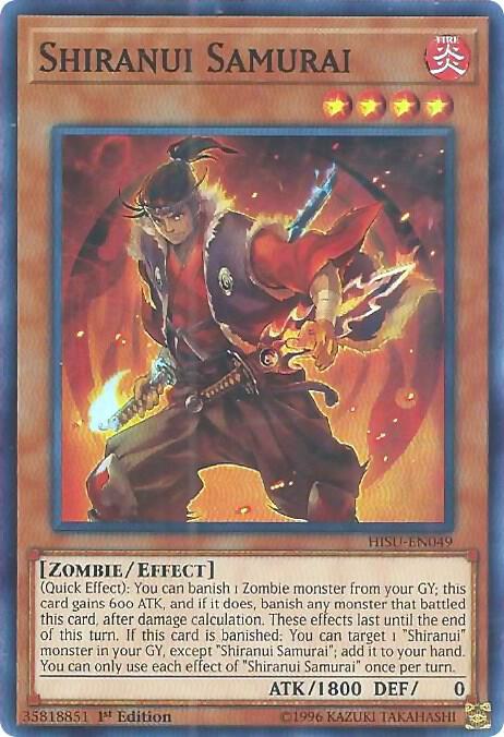 Shiranui Samurai HISU-EN049 card from Hidden Summoners
