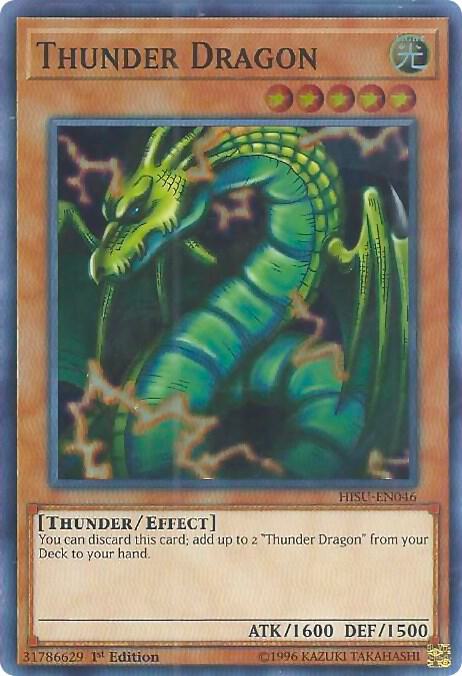 Thunder Dragon HISU-EN046 card from Hidden Summoners