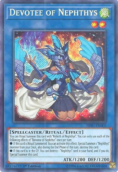 Devotee of Nephthys HISU-EN005 card from Hidden Summoners