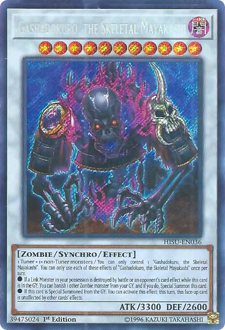 Gashadokuro, the Skeletal Mayakashi HISU-EN036 card from Hidden Summoners