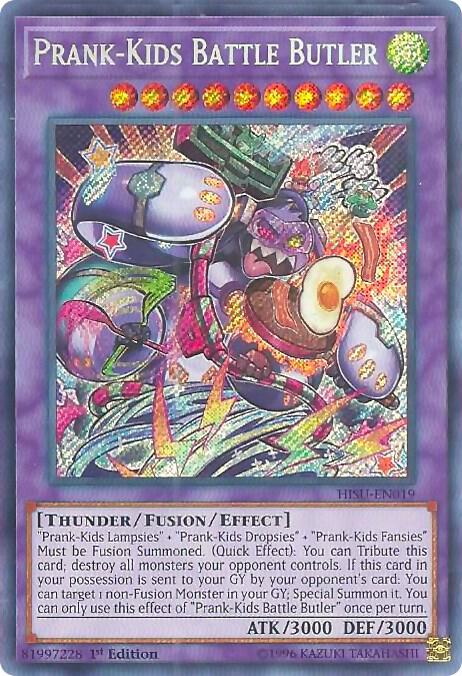 Prank-Kids Battle Butler HISU-EN019 card from Hidden Summoners