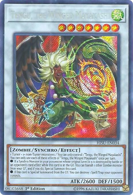 Tengu, the Winged Mayakashi HISU-EN034 card from Hidden Summoners