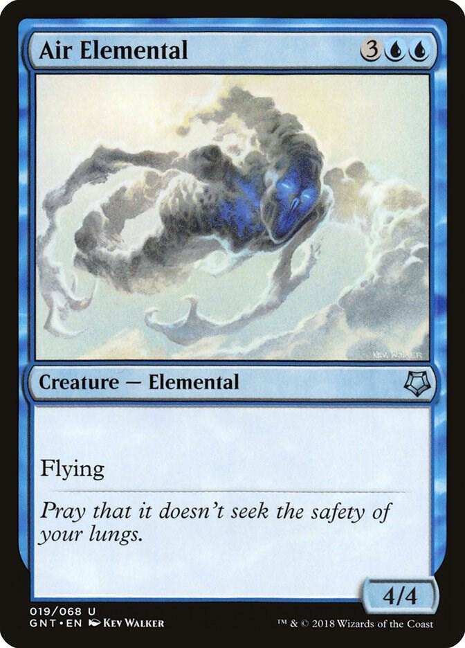 Air Elemental 19 card from Magic Game Night