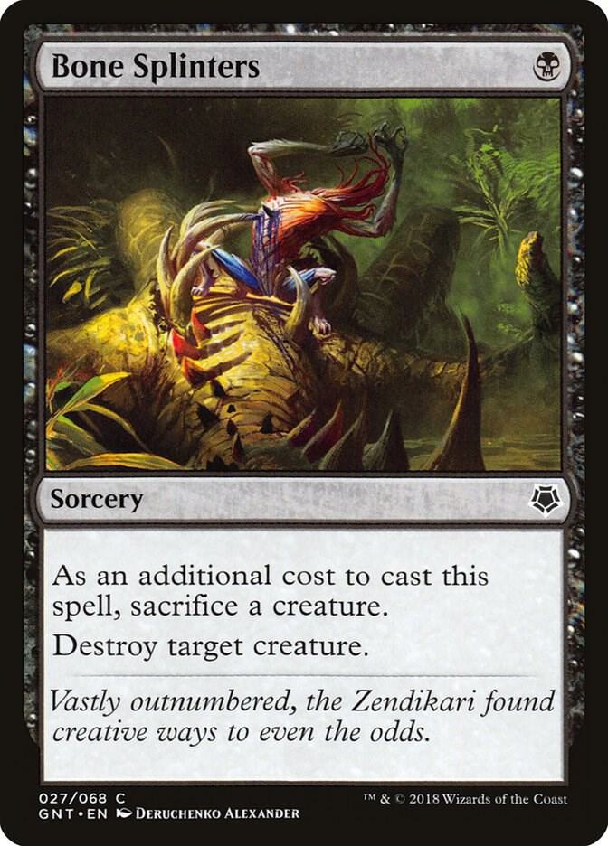 Bone Splinters 27 card from Magic Game Night
