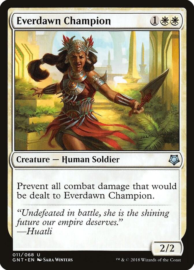 Everdawn Champion 11 card from Magic Game Night