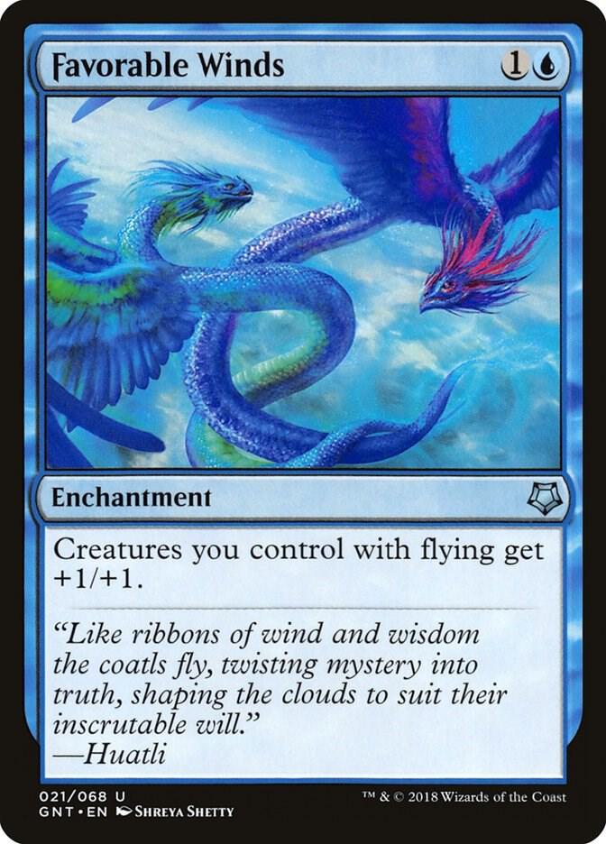 Favorable Winds 21 card from Magic Game Night