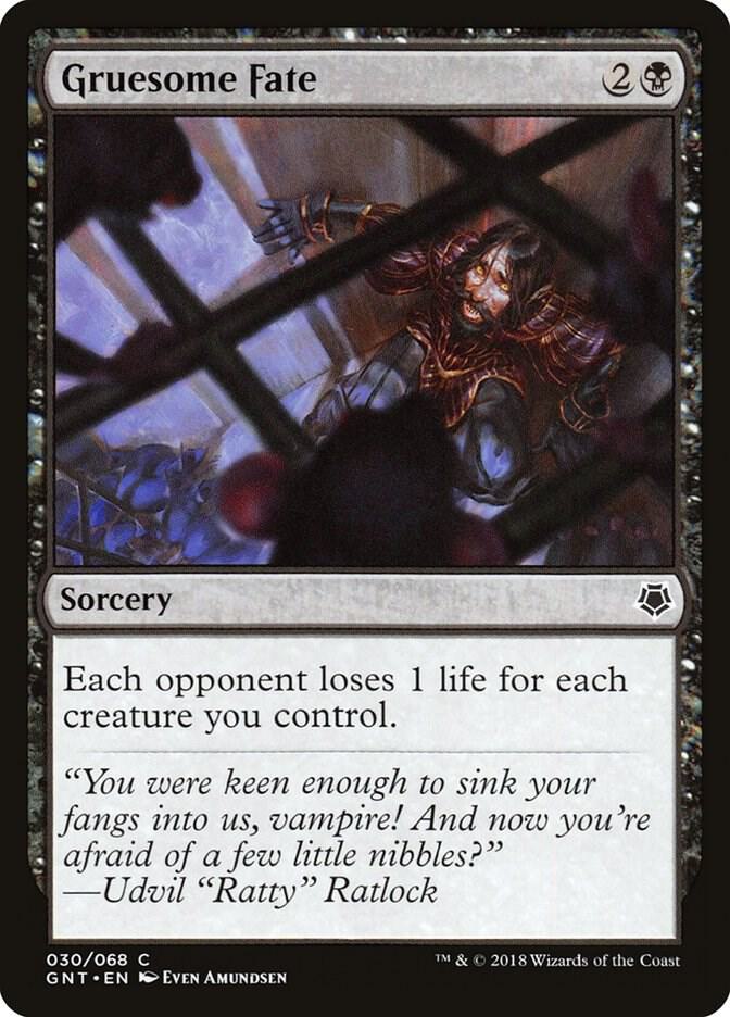 Gruesome Fate 30 card from Magic Game Night