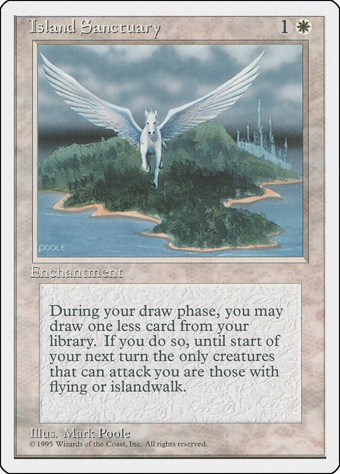 Island Sanctuary card from Fourth Edition