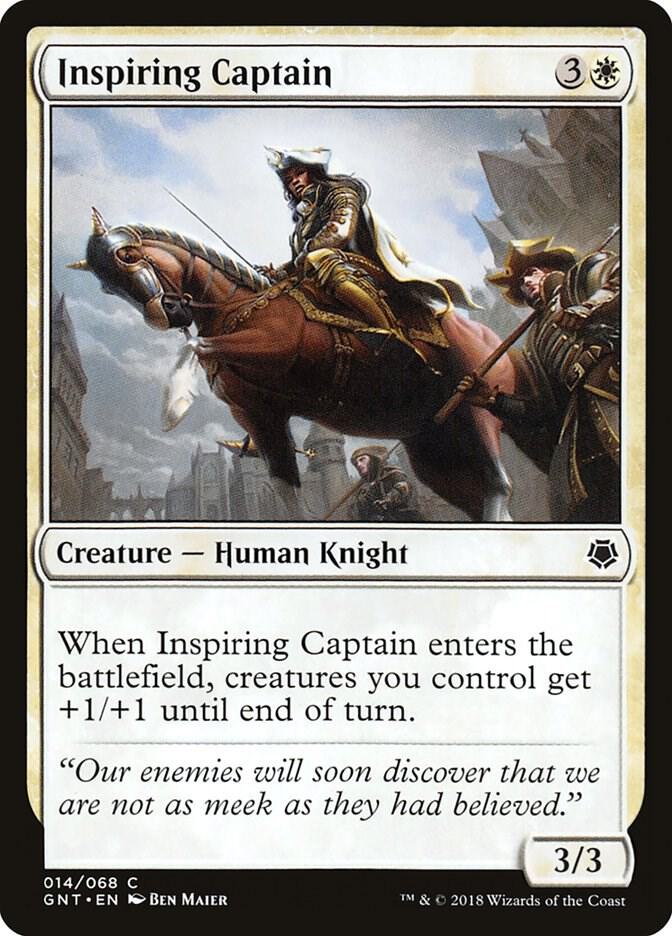 Inspiring Captain 14 card from Magic Game Night