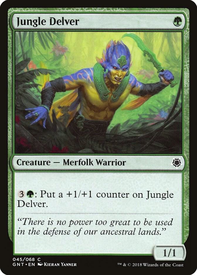 Jungle Delver 45 card from Magic Game Night