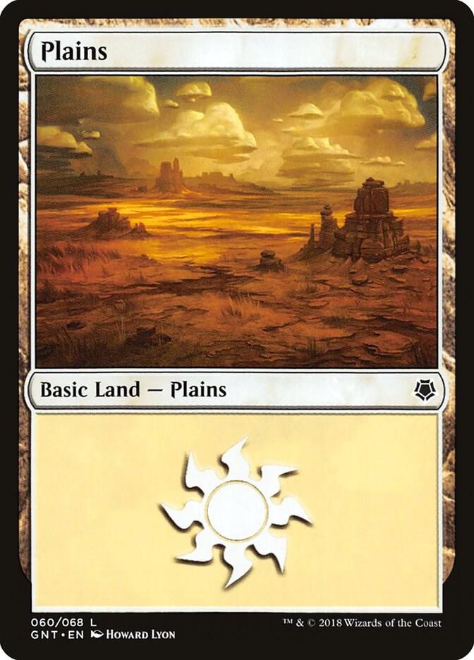 Plains 60 card from Magic Game Night