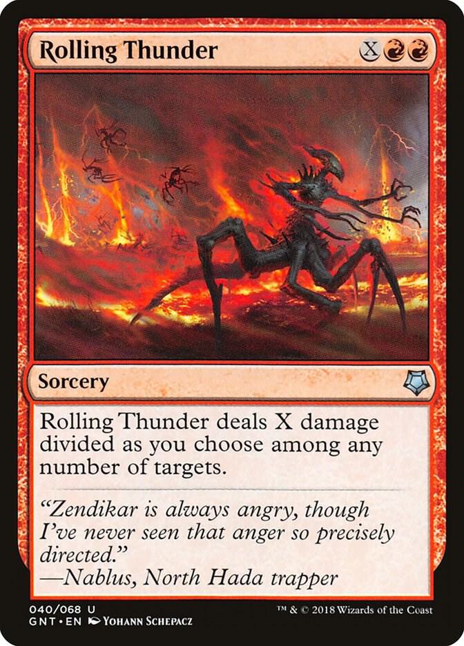 Rolling Thunder 40 card from Magic Game Night