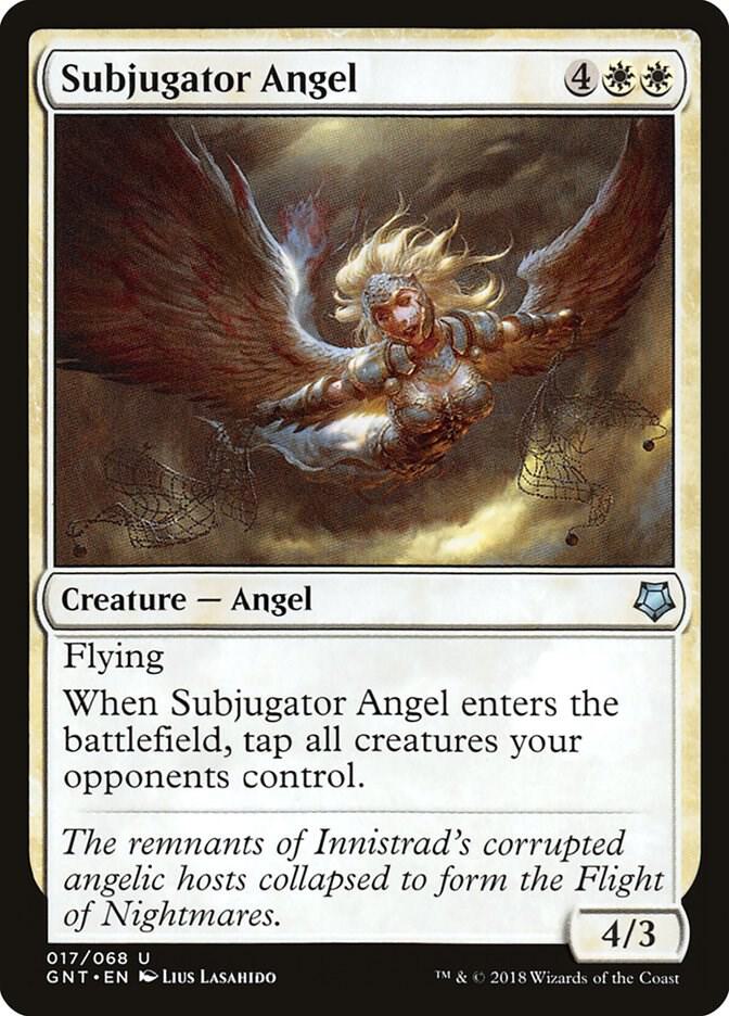 Subjugator Angel 17 card from Magic Game Night