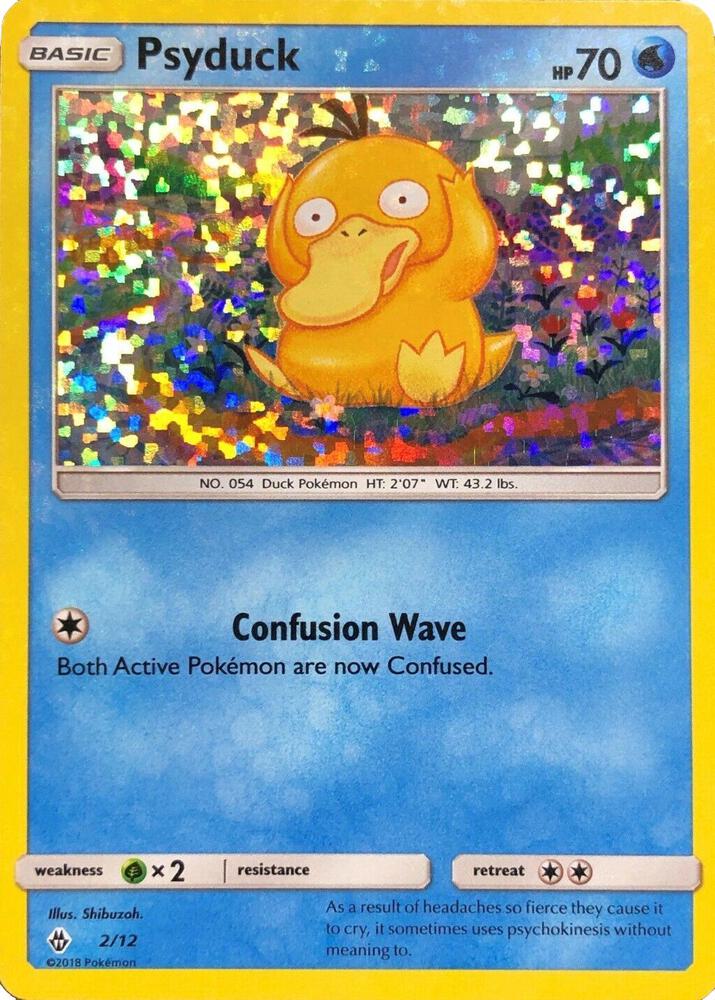 Psyduck - 2/12 002/012 card from McDonald's Promos 2018