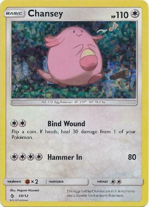 Chansey - 10/12 010/012 card from McDonald's Promos 2018