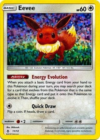 Eevee - 11/12 011/012 card from McDonald's Promos 2018