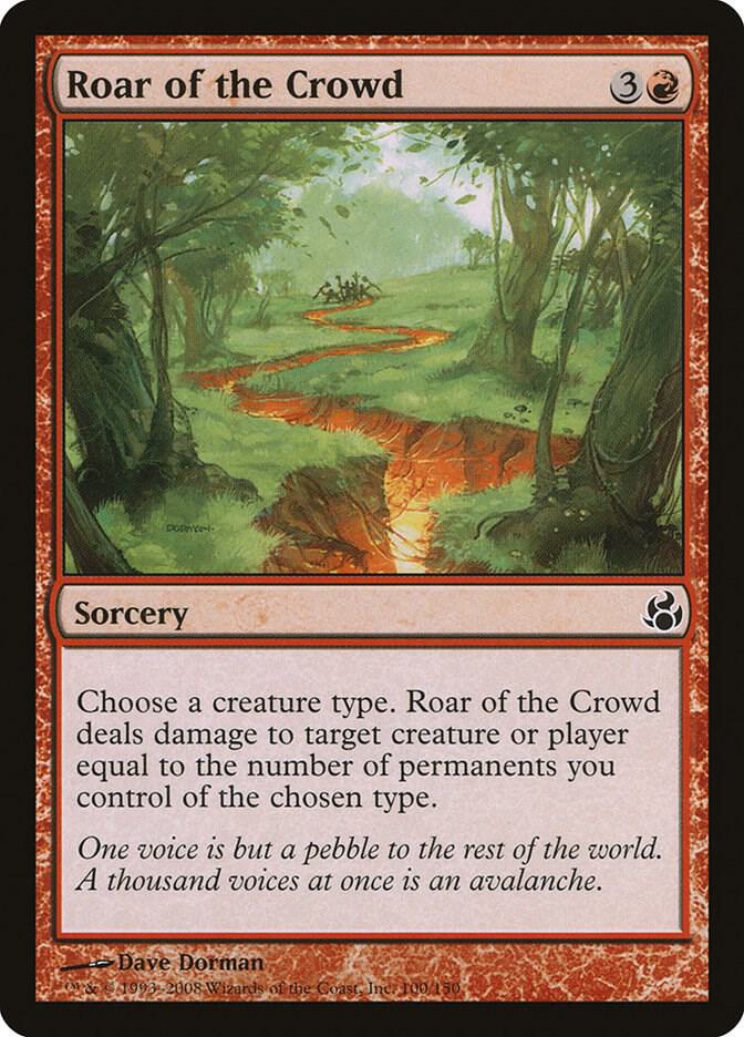 Roar of the Crowd 100 card from Morningtide