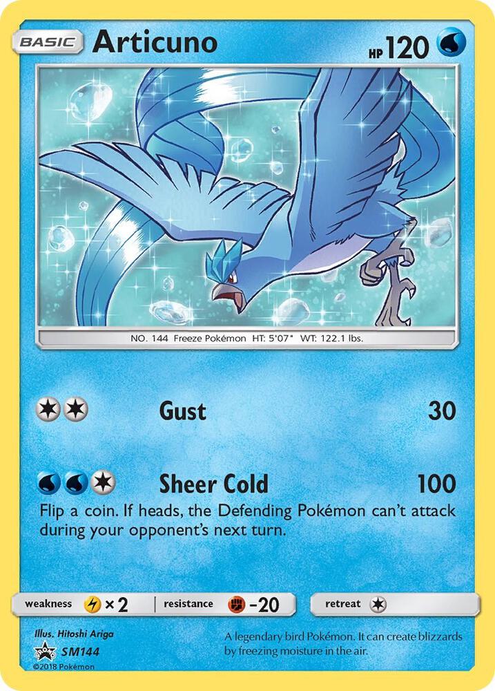 Articuno SM144 card from SM Promos