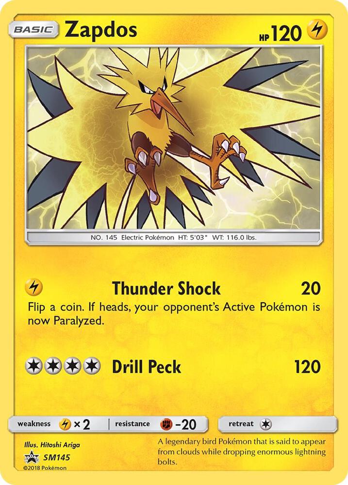 Zapdos SM145 card from SM Promos