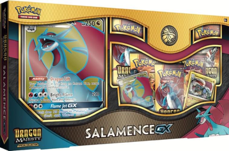 Dragon Majesty Special Collection: Salamence GX card from Dragon Majesty