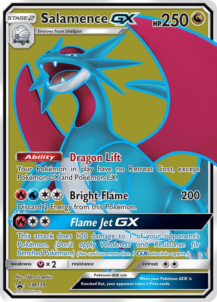 Salamence GX SM139 card from SM Promos